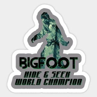 Bigfoot Hide & Seek Sticker